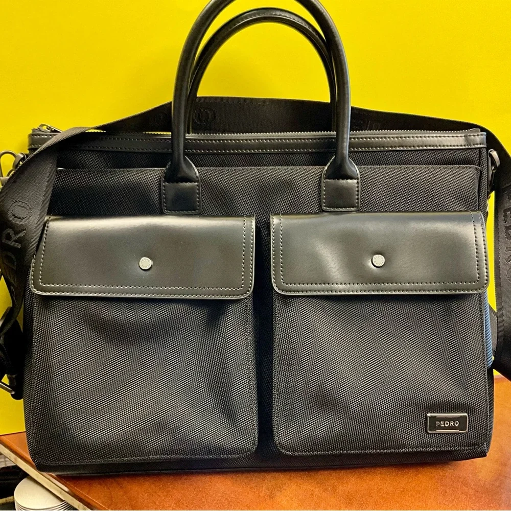 Pedro Garcia Black Men's Briefcase